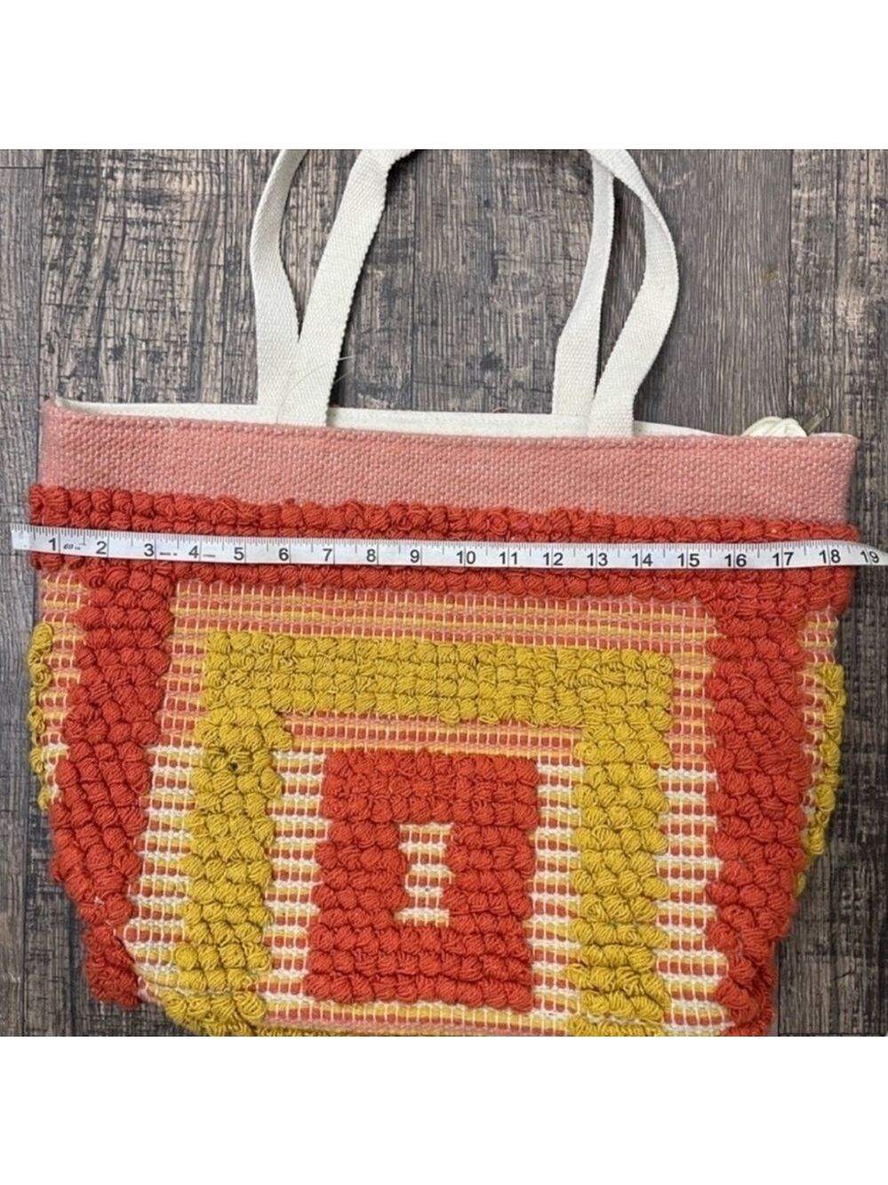 Crochet Tote Bag Colorful BIG! - Picture 9 of 12